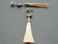 Rudý oválný přívěsek nerez řetízek