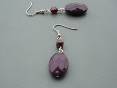 Rudý oválný přívěsek nerez řetízek