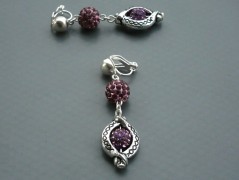 Rudý oválný přívěsek nerez řetízek