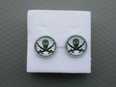 Rudý oválný přívěsek nerez řetízek