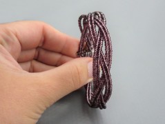 Rudý oválný přívěsek nerez řetízek