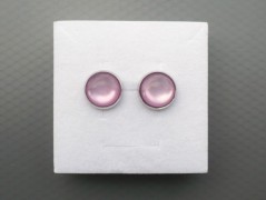 Rudý oválný přívěsek nerez řetízek