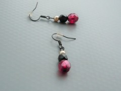 Rudý oválný přívěsek nerez řetízek