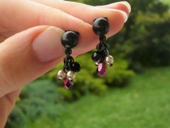 Rudý oválný přívěsek nerez řetízek