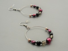 Rudý oválný přívěsek nerez řetízek