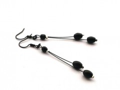 Rudý oválný přívěsek nerez řetízek