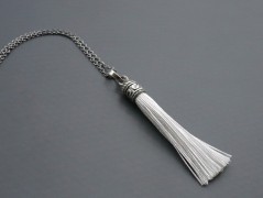 Rudý oválný přívěsek nerez řetízek