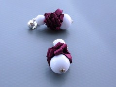 Rudý oválný přívěsek nerez řetízek