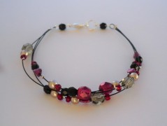 Rudý oválný přívěsek nerez řetízek