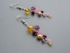 Rudý oválný přívěsek nerez řetízek