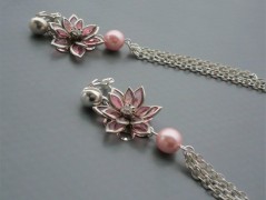 Rudý oválný přívěsek nerez řetízek