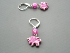 Rudý oválný přívěsek nerez řetízek