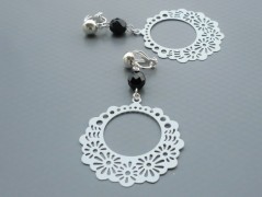 Rudý oválný přívěsek nerez řetízek