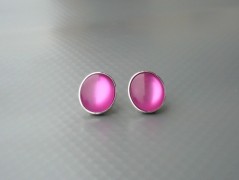 Rudý oválný přívěsek nerez řetízek