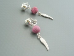 Rudý oválný přívěsek nerez řetízek