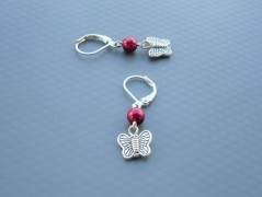 Rudý oválný přívěsek nerez řetízek