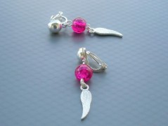 Rudý oválný přívěsek nerez řetízek