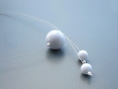 Rudý oválný přívěsek nerez řetízek