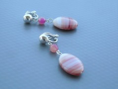 Rudý oválný přívěsek nerez řetízek