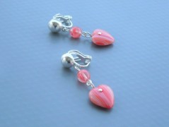 Rudý oválný přívěsek nerez řetízek