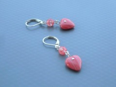 Rudý oválný přívěsek nerez řetízek