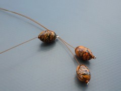 Rudý oválný přívěsek nerez řetízek