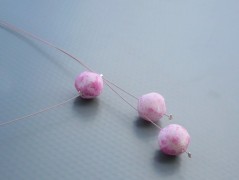 Rudý oválný přívěsek nerez řetízek