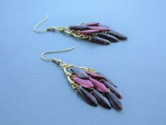 Rudý oválný přívěsek nerez řetízek