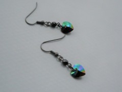 Rudý oválný přívěsek nerez řetízek