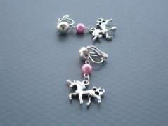 Rudý oválný přívěsek nerez řetízek