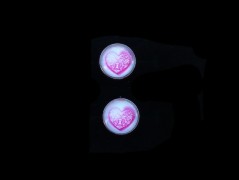 Rudý oválný přívěsek nerez řetízek