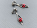 Antial klipsy Scarlet Swarovski kos