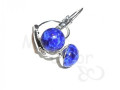 Náušnice, Blue Vinutes Silver