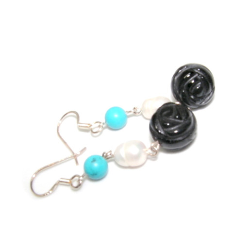 AG - Náušnice, Glancesmina stříbro stříbrné stříbrné náušnice 