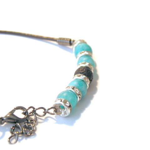 Náramek Boho Stone Achát Frost 