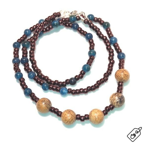 Náhrdelník Jaspiso, stříbro 