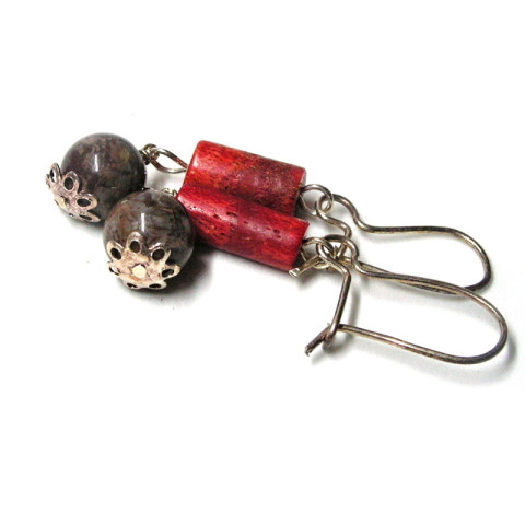 Stříbrné náušnice - Podzimky 