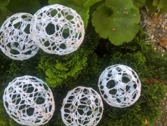 háčkovaná špička na vánoční stromek