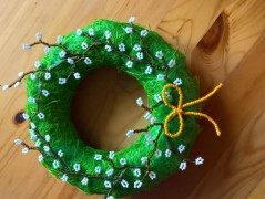 háčkovaná špička na vánoční stromek