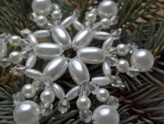 háčkovaná špička na vánoční stromek