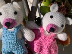 háčkovaná špička na vánoční stromek