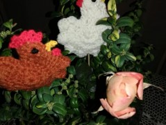 háčkovaná špička na vánoční stromek