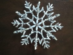 háčkovaná špička na vánoční stromek