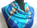 Hedvábný šátek Smart Blue.