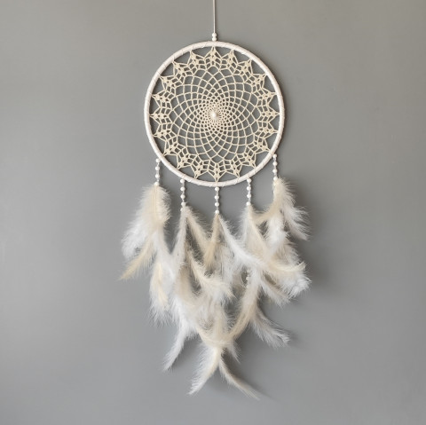 Lapač zlých snů 24 x 65 cm indián indiánský nad postel strážce boho dream lapač dreamcatcher lapač snů do ložnice 