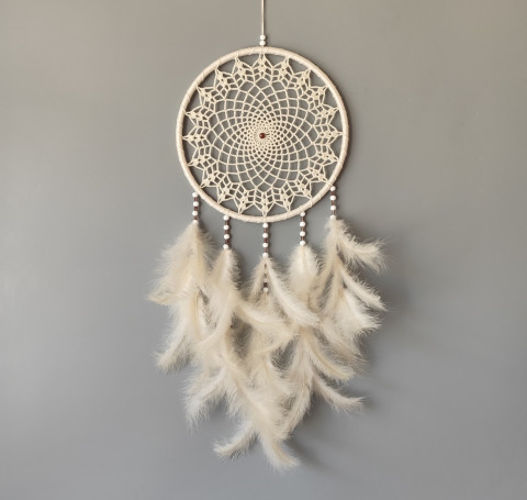 Lapač zlých snů 24 x 65 cm indián indiánský nad postel strážce boho dream lapač dreamcatcher lapač snů do ložnice 