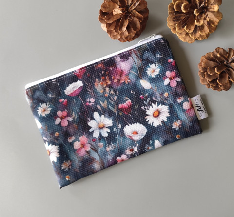 Kapsička na drobnosti - luční kvítí taštička kapsička pouzdro na drobnosti 