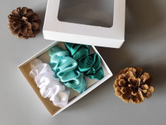 Dárková sada šedá - 6 scrunchies