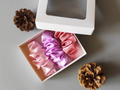 Dárková sada šedá - 6 scrunchies