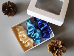 Dárková sada šedá - 6 scrunchies